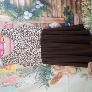 👕 Perfect Peach Leopard Tank Dress